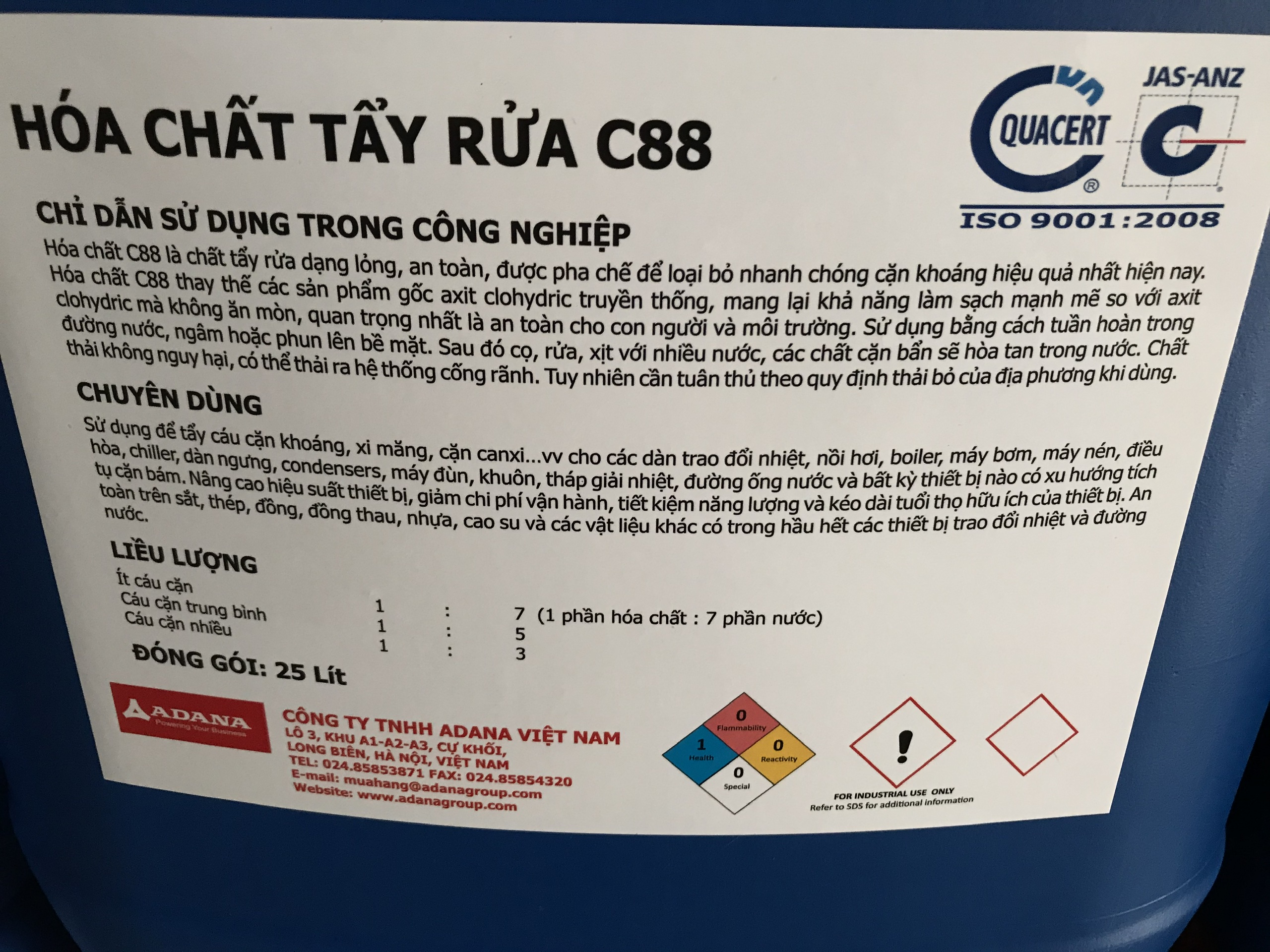 Hóa chất tẩy rửa C88
